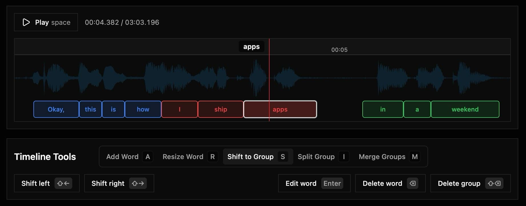 Timeline Editor